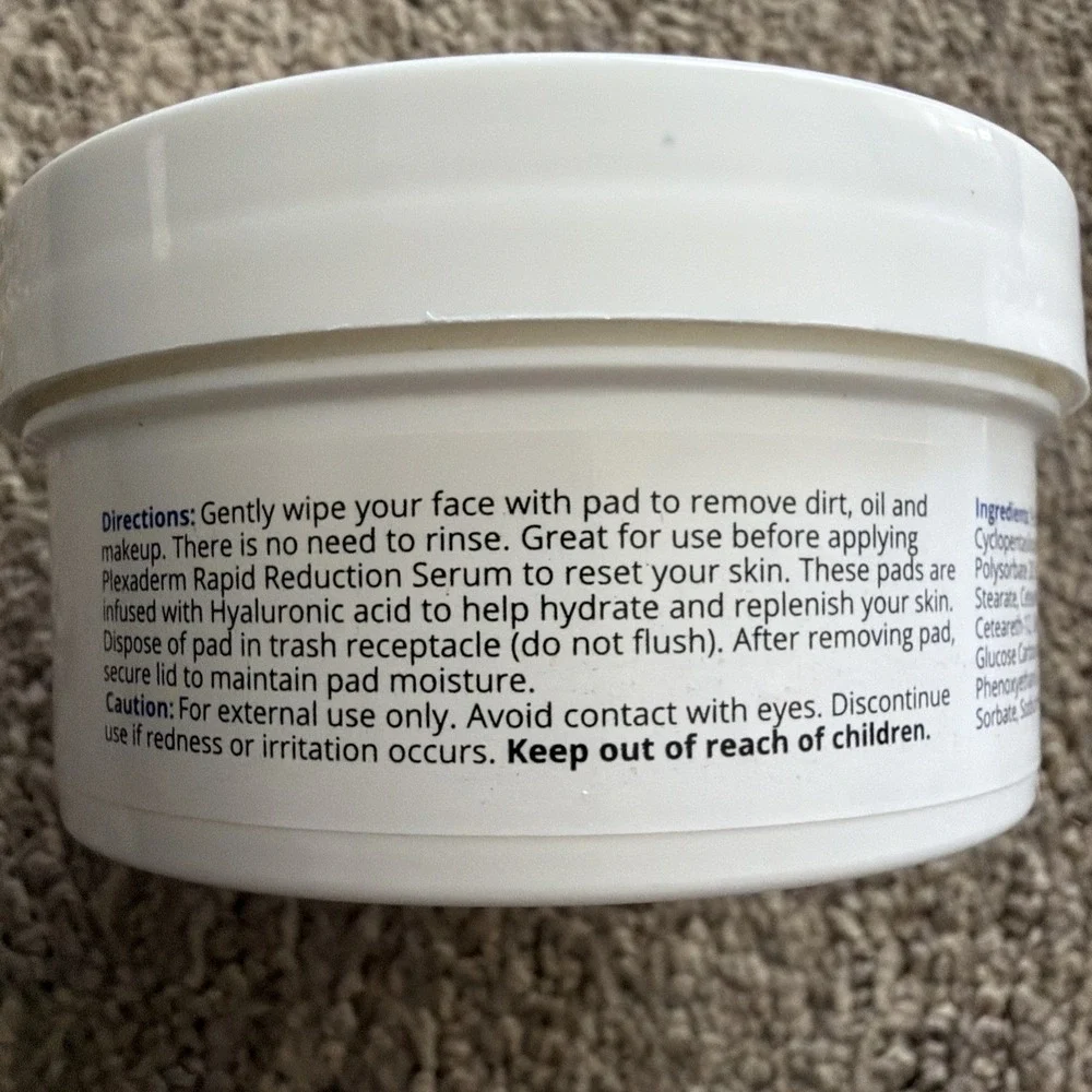 Plexaderm | Skincare Reset & Replenish Pads With Hyaluronic Acid 50 Count *NEW*